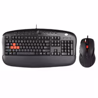 کیبورد و ماوس گیمینگ ای فورتک مدل A4Tech KX-2810BK