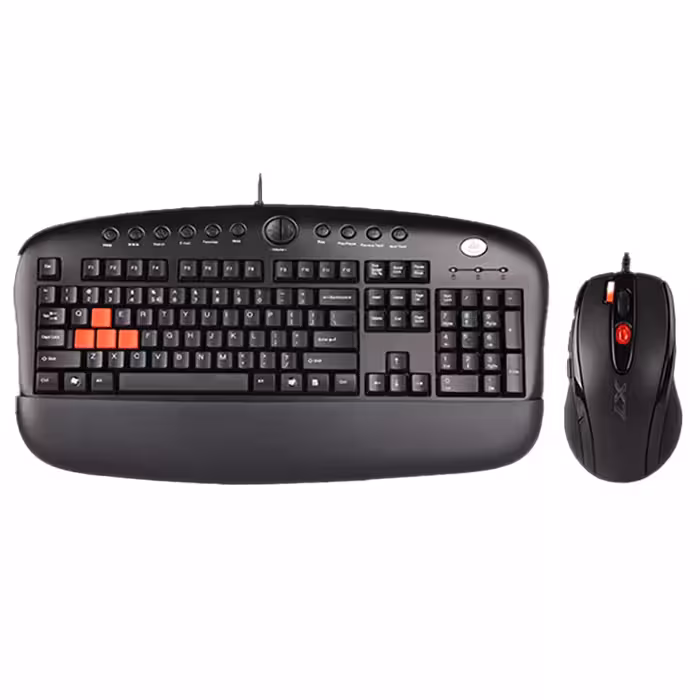 کیبورد و ماوس گیمینگ ای فورتک مدل A4Tech KX-2810BK