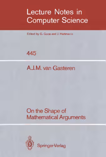 خرید و دانلود نسخه کامل کتاب On the Shape of Mathematical Arguments
