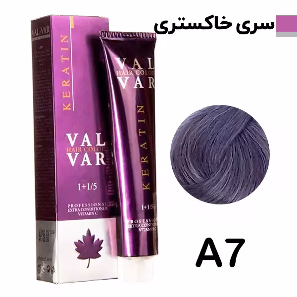 رنگ مو وال وار بلوند خاکستری روشن سری خاکستری شماره A7