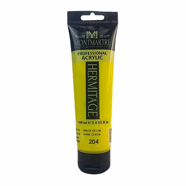 رنگ اکریلیک مونمارت Lemon Yellow کد 204