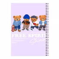 دفتر مشق 80 برگ اس جی مدل خرس های شیک پوش