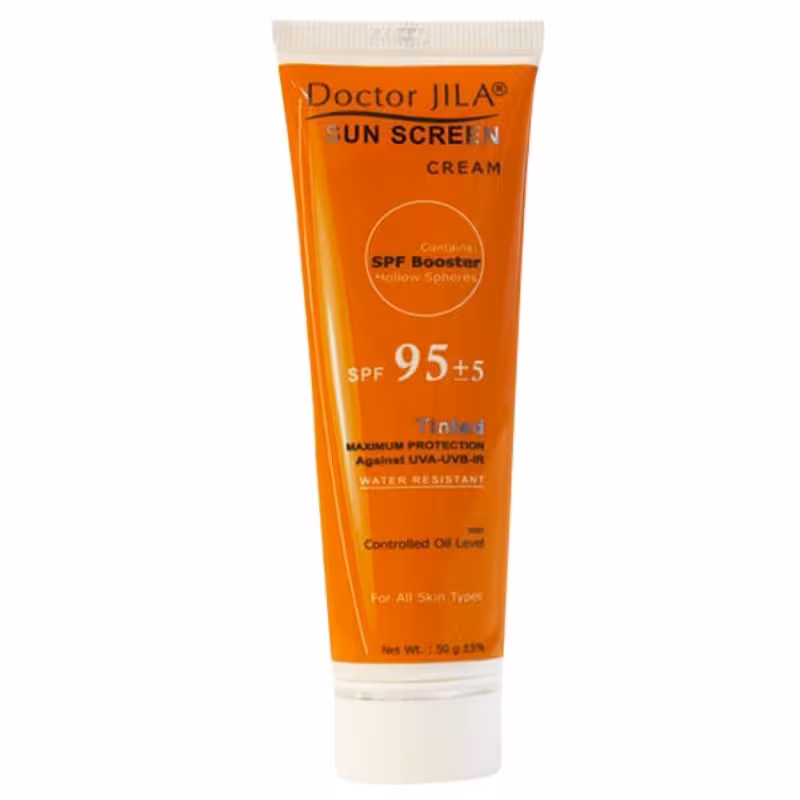 کرم ضد آفتاب SPF95 رنگی دکتر ژیلا (انواع پوست)