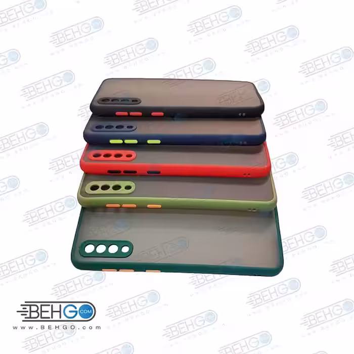 قاب A50 s محافظ دور رنگی کاور ای پنجاه پشت مات با برجستگی لنز دوربین سامسونگ Fashion Case Samsung A30s/A50/A50s