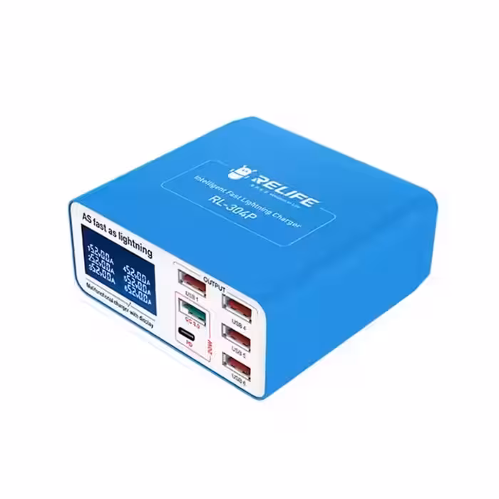 تستر و هاب شارژر رومیزی ریلایف RL-304P