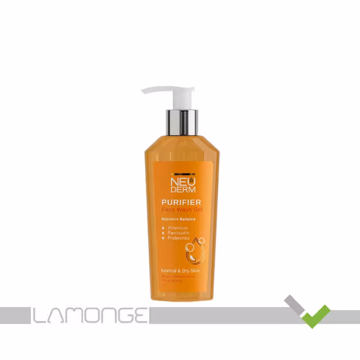 ژل شستشوی صورت نئودرم مناسب پوست نرمال و خشک حجم 200 میلی لیتر