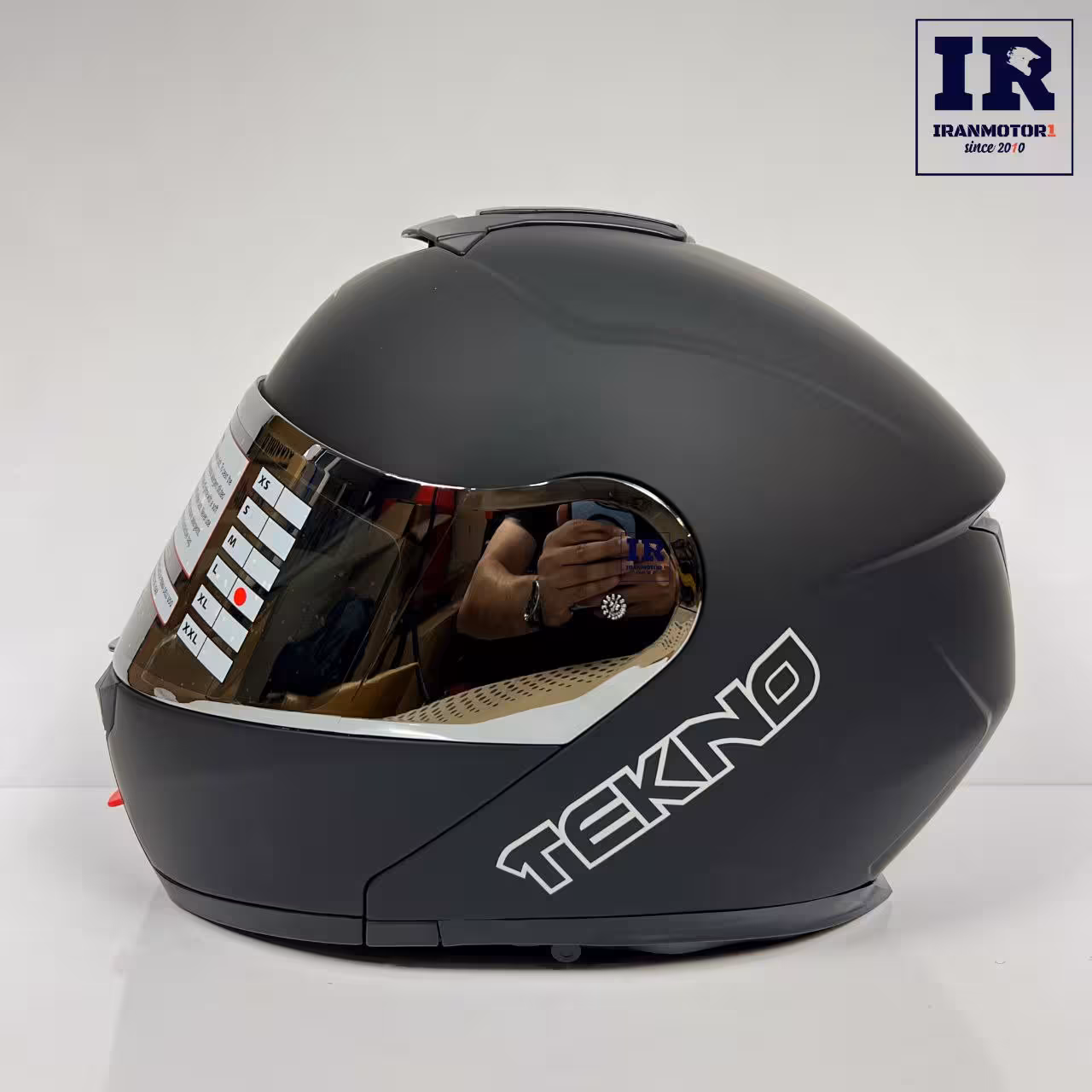 کلاه کاسکت فک متحرک تکنو Tekno - مشکی مات
