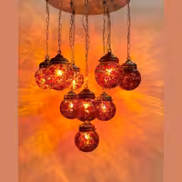 لوستر حبابی رنگی مدل JA121