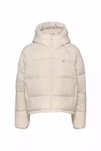 کاپشن کرم یقه اورتاک پف زن TJW VAIL PUFFER EXTRA Tommy Jeans