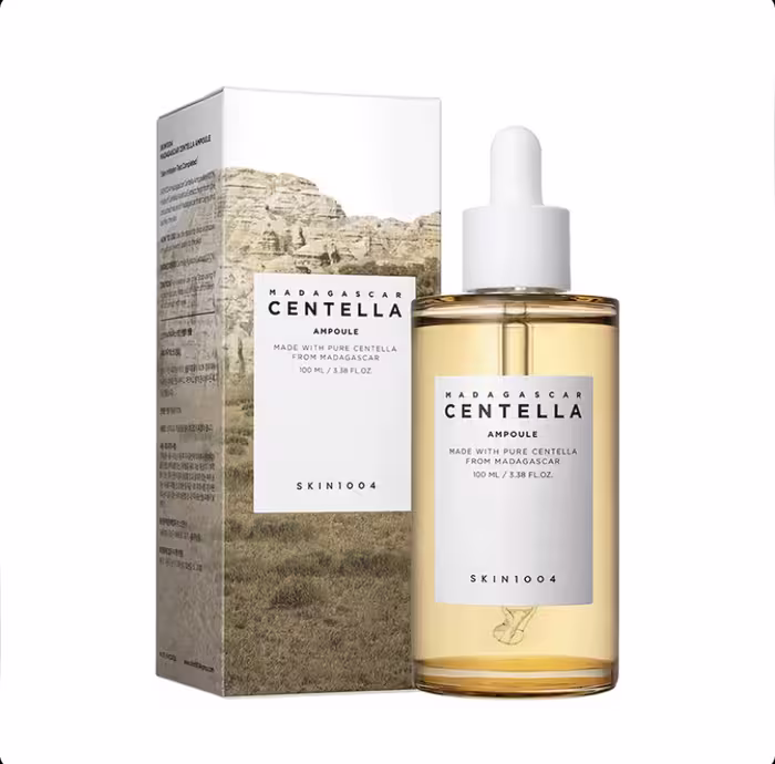 آمپول سنتلا اسکین 1004 ترمیم کننده سد دفاعی و مرطوب کننده Centella Madagascar Ampoule حجم 100 میل