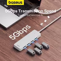 هاب 4 پورت USB 3.0 بیسوس مدل BS-OH080 طول 150 سانتی متر