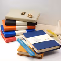 دفتر خطی ایمان جلد چرمی نیم وزیری 9913 Iman Notebook leather cover