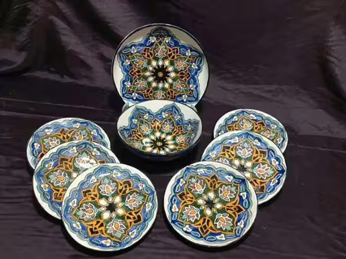 ست بشقاب کاسه و پیشدستی سرامیکی کد 10292