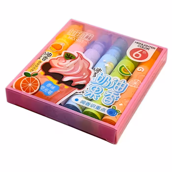 ماژیک علامت گذار مدل  میوه ای بسته 6 عددی | چاوه