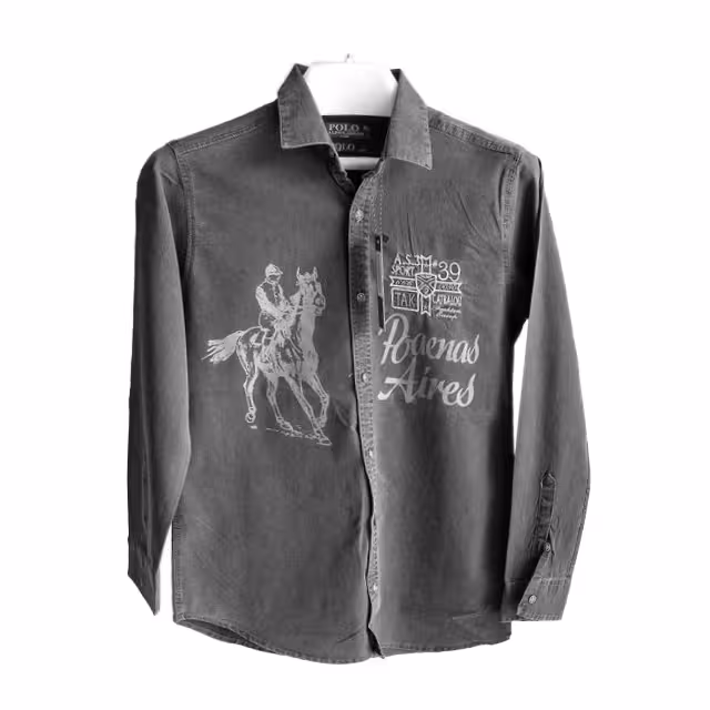 پیراهن آستین بلند مردانه جین کد 44