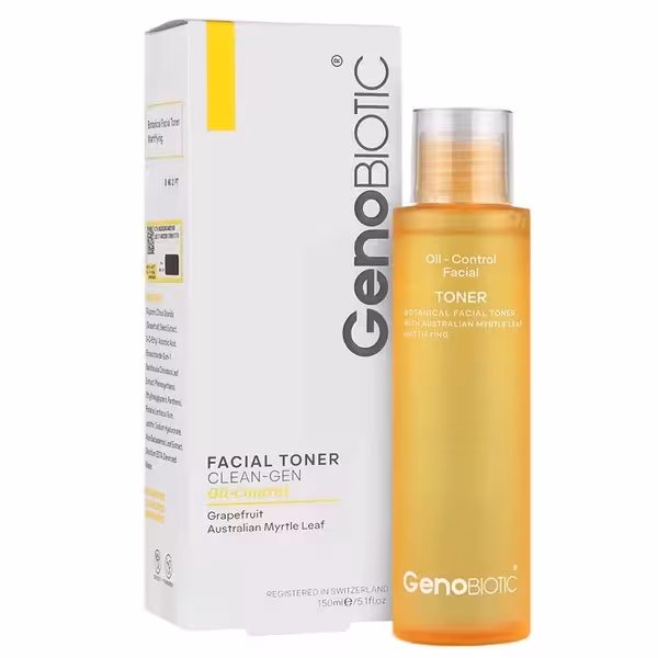 تونر تنظیم کننده چربی و براقیت پوست ژنوبایوتیک 150 میلی لیتر GenoBiotic