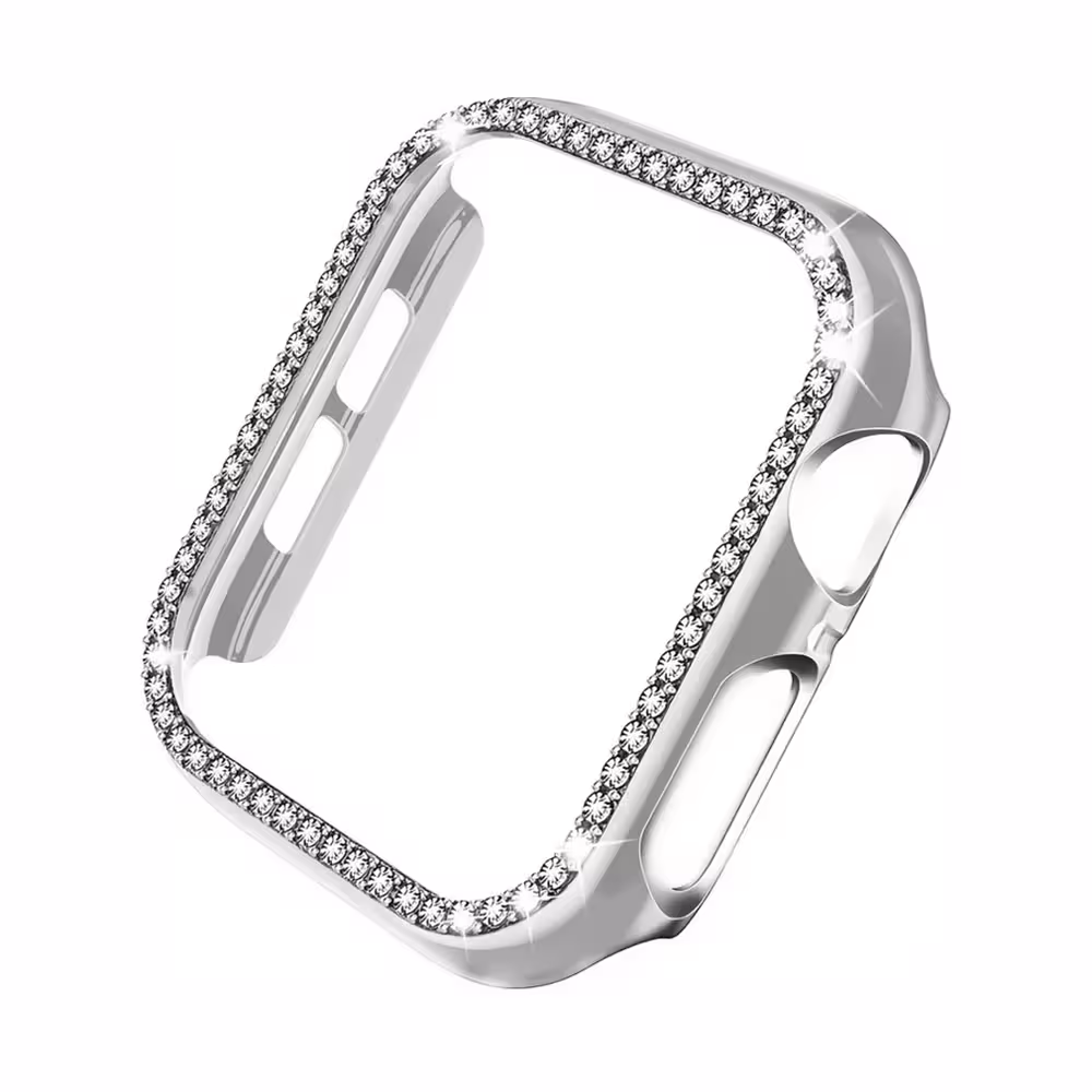 گارد نگین دار اپل واچ 42MM نقره ای