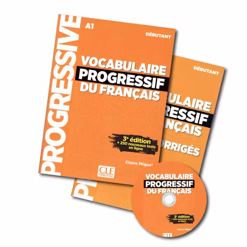 Vocabulaire Progressif Du Francais A1 Debutant 3e Edition وکبیولر پروگرسیو فرانسه دبیوتانت ویرایش سوم سیاه و سفید
