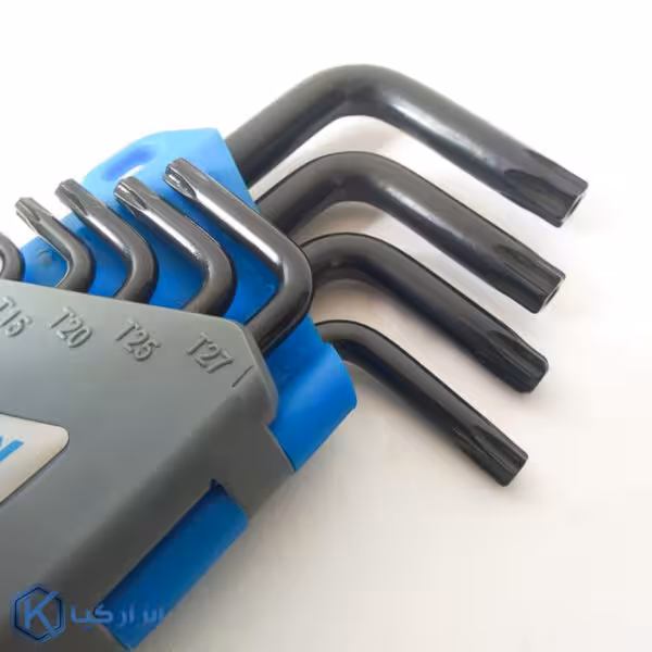 آچار آلن ستاره‌ای فوق بلند 9 عددی جادری مدل JT-9L