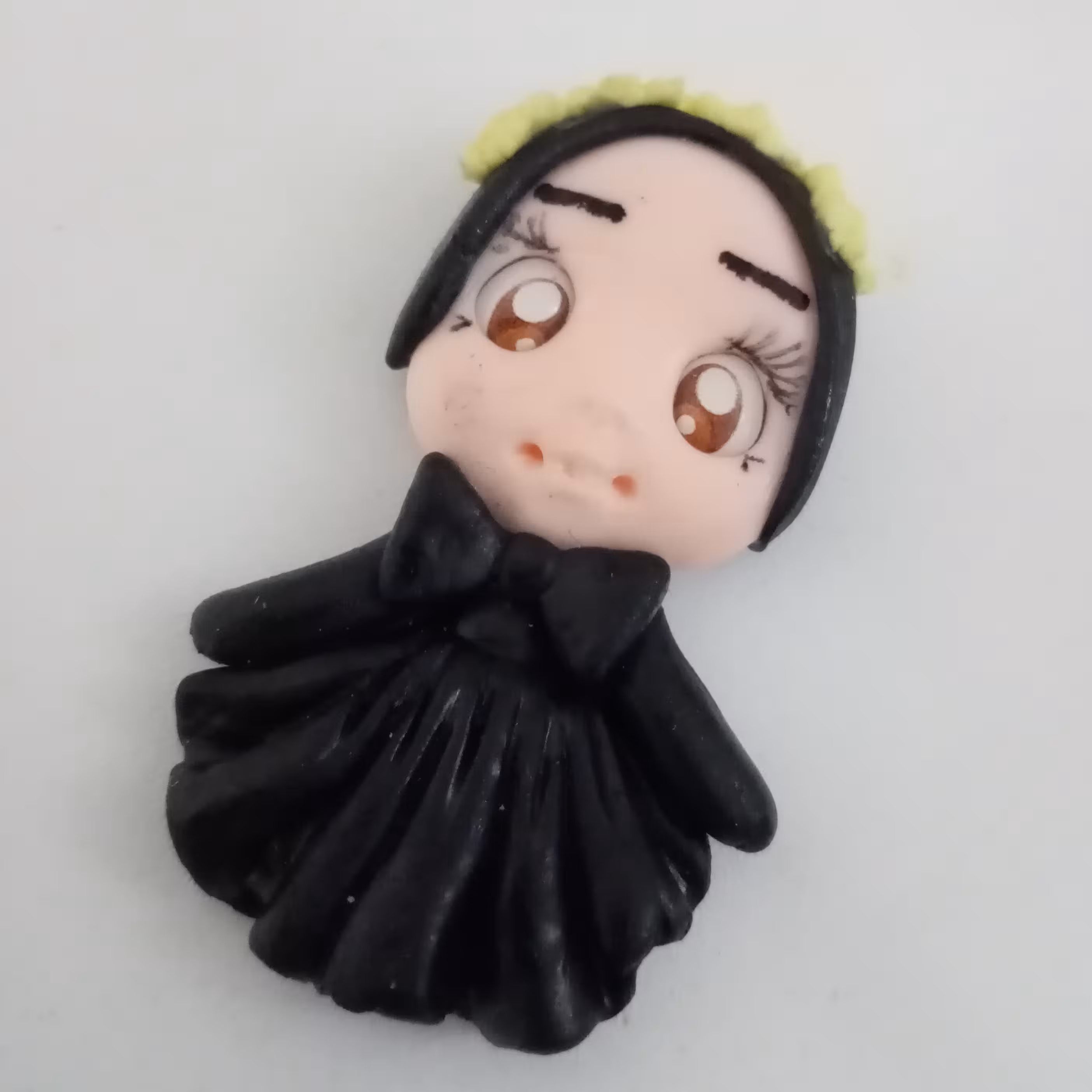 پیکسل تک عروسک خمیری قابل نصب روی گلسر وتل های روبانی یاجعبه کادو کودک 