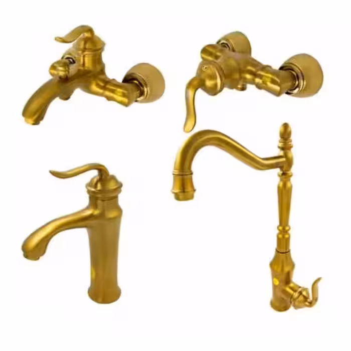 ست شیرالات شیبه مدل ارکید طلایی مات (ارسال رایگان)