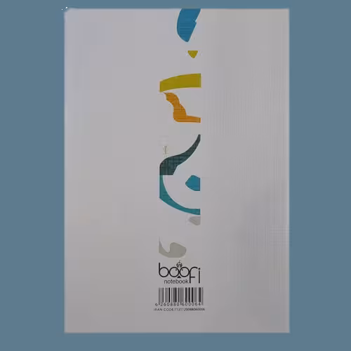دفتر 80 برگ بوفی ته چسب بسته 12 عددی