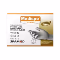 دستکش جراحی بدون پودر مدیسپو MEDISPO (50 جفت) - فروشگاه تخصصی دندانپزشکی سپیرا