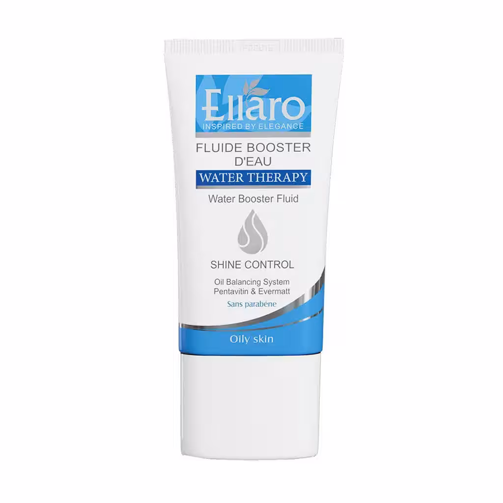 فلوئید آبرسان پوست چرب الارو مدل شاین کنترل 40 میلی لیتر | Ellaro Shine Control Water Booster Fluid For Oily Skin