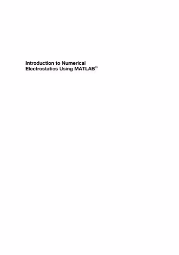 خرید و دانلود نسخه کامل کتاب Introduction to Numerical Electrostatics Using MATLAB