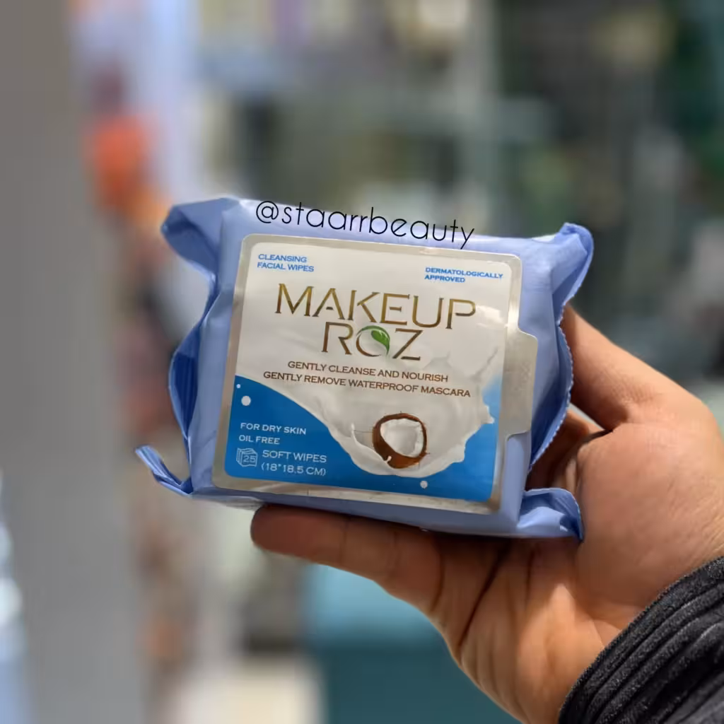 دستمال مرطوب آرایشی میکاپ رز نارگیل