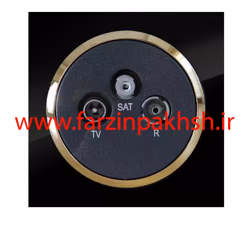 پریز فیش آنتن مرکزی توکار دلند مدل آوا پلکسی قاب مشکی