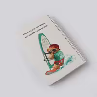دفتر خط دار فانتزی طرح خرس و دریا کیچ بوک KITSCH BOOK