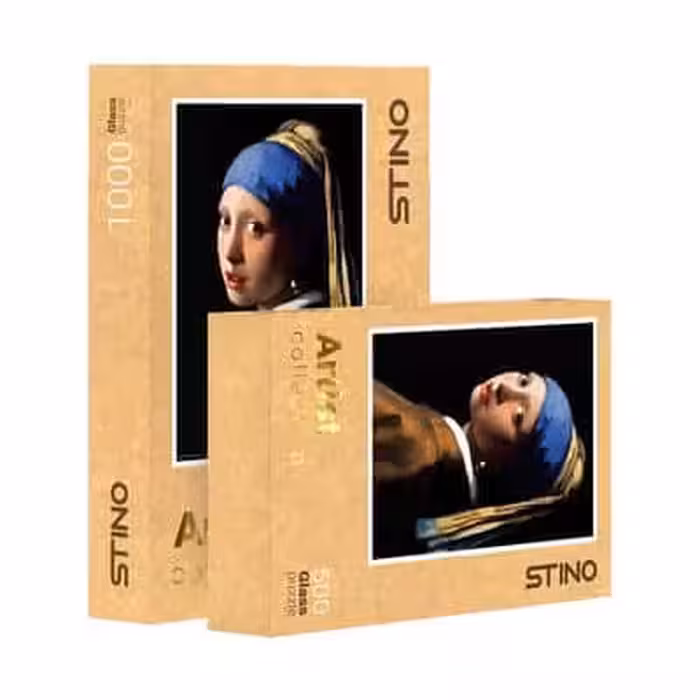 پازل شیشه ای استینو 1000 تکه طرح هنرمندان (کد 27101)،(باجعبه)