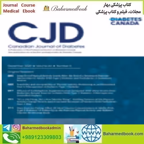 Canadian Journal of Diabetes Volume 44 Issue 1 to 8 2020 TR