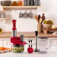 ربات آشپزخانه کاراجا Mastermaid Prosteel قرمز درباری 2500 وات