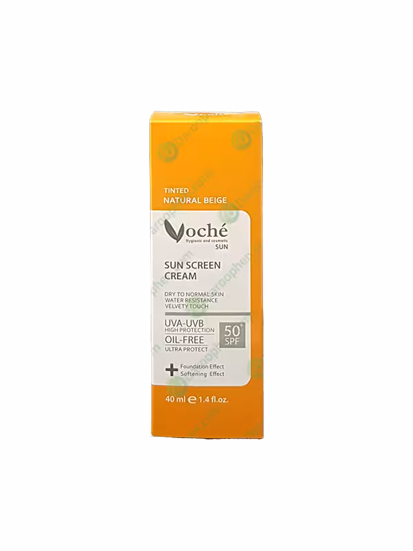 کرم ضد آفتاب SPF50 وچه مناسب پوست خشک 40 میلی لیتر (بژ طبیعی) – Voche SPF50 Sun Screen Cream For Dry Skin 40 ml