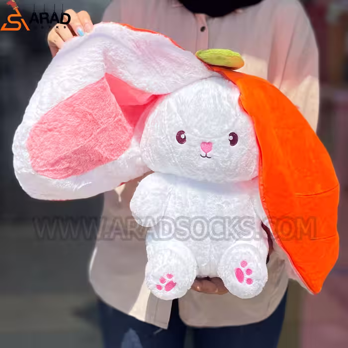 عروسک خرگوش سوپرایزی هویج متوسط