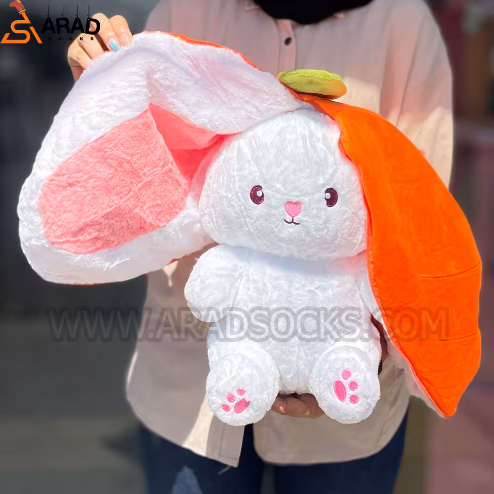 عروسک خرگوش سوپرایزی هویج متوسط