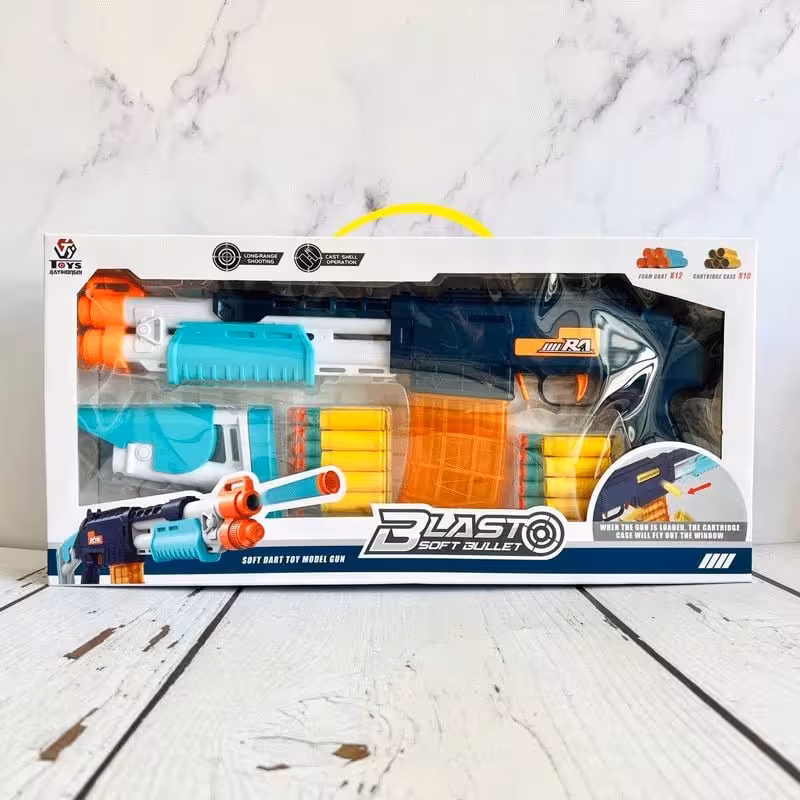 تفنگ اسباب بازی پوکه پران،تیر اسفنجی