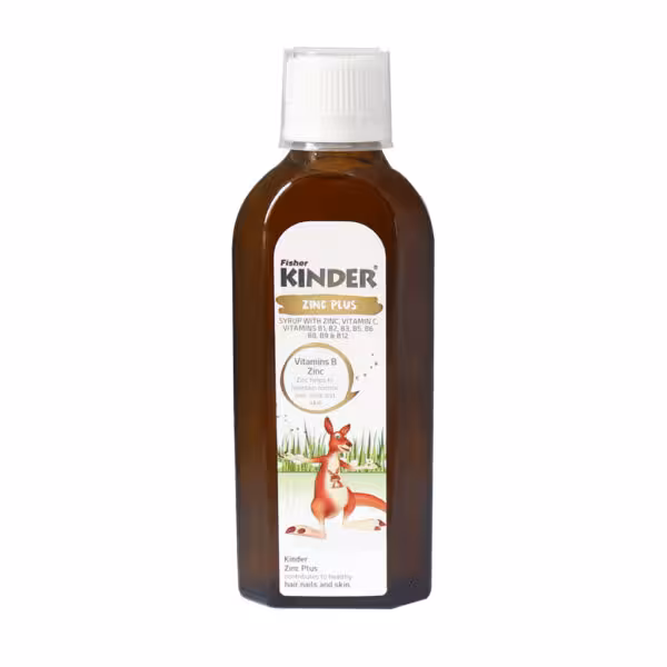شربت زینک پلاس فیشر کیندر Fisher Kinder Zinc Plus Syrup