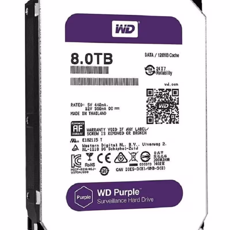 هارددیسک اینترنال وسترن دیجیتال مدل Purple WD82PURZ ظرفیت 8 ترابایت گارانتی شرکت