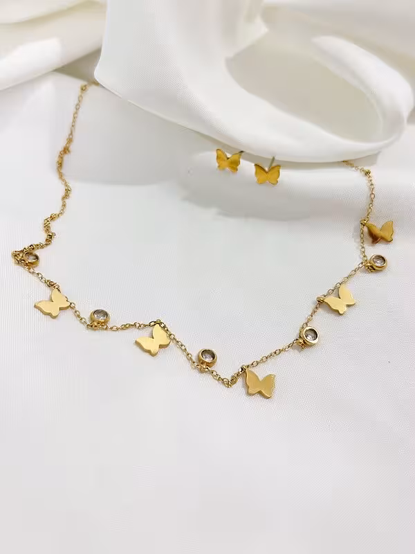 نیم ست ظریف پروانه ای