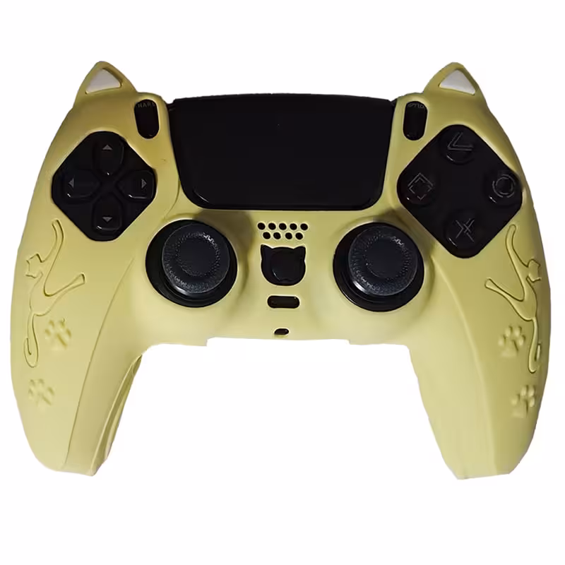 روکش دسته PS5 طرح گربه cat زرد