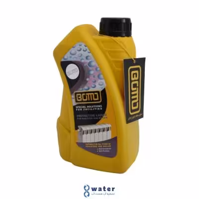 محلول محافظ و ضد رسوب یک لیتری بومو مناسب انواع پکیج آبگرمکن رادیاتور - شیراز bomo