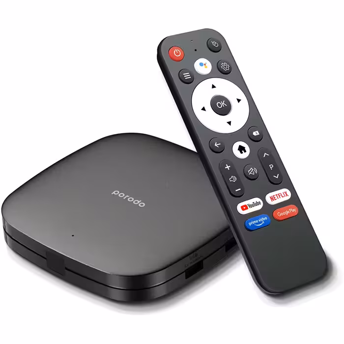 پخش کننده تلویزیون پرودو مدل Porodo Android TV Box PD-ANTVB-BK