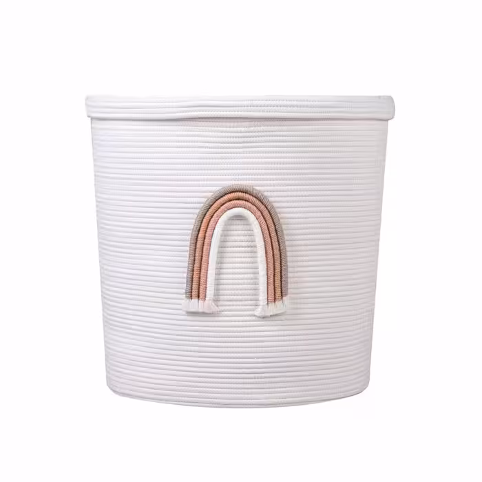 سبد دربدار جدید ایسیز اتاق کودک سایز متوسط طرح رنگین کمان Isiz