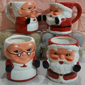 ماگ کریسمسی جفت بابانوئل و مامانوئل