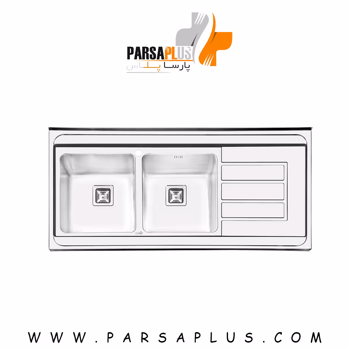 سینک روکار ایلیا استیل مدل 1062