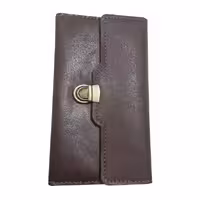 کیف پول سه لت چرم طبیعی دست دوز کد 0118
