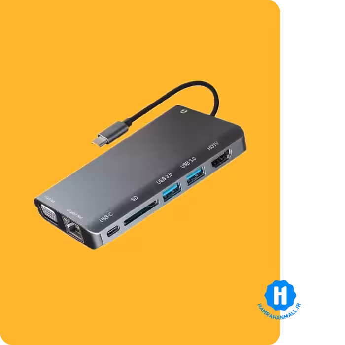 هاب 8 پورت USB-C کی نت مدل S9